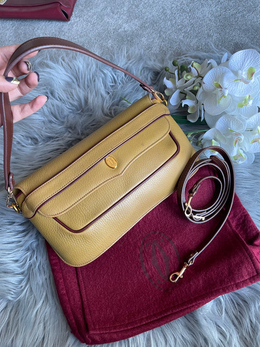 Authentic Cartier vintage shoulder bag