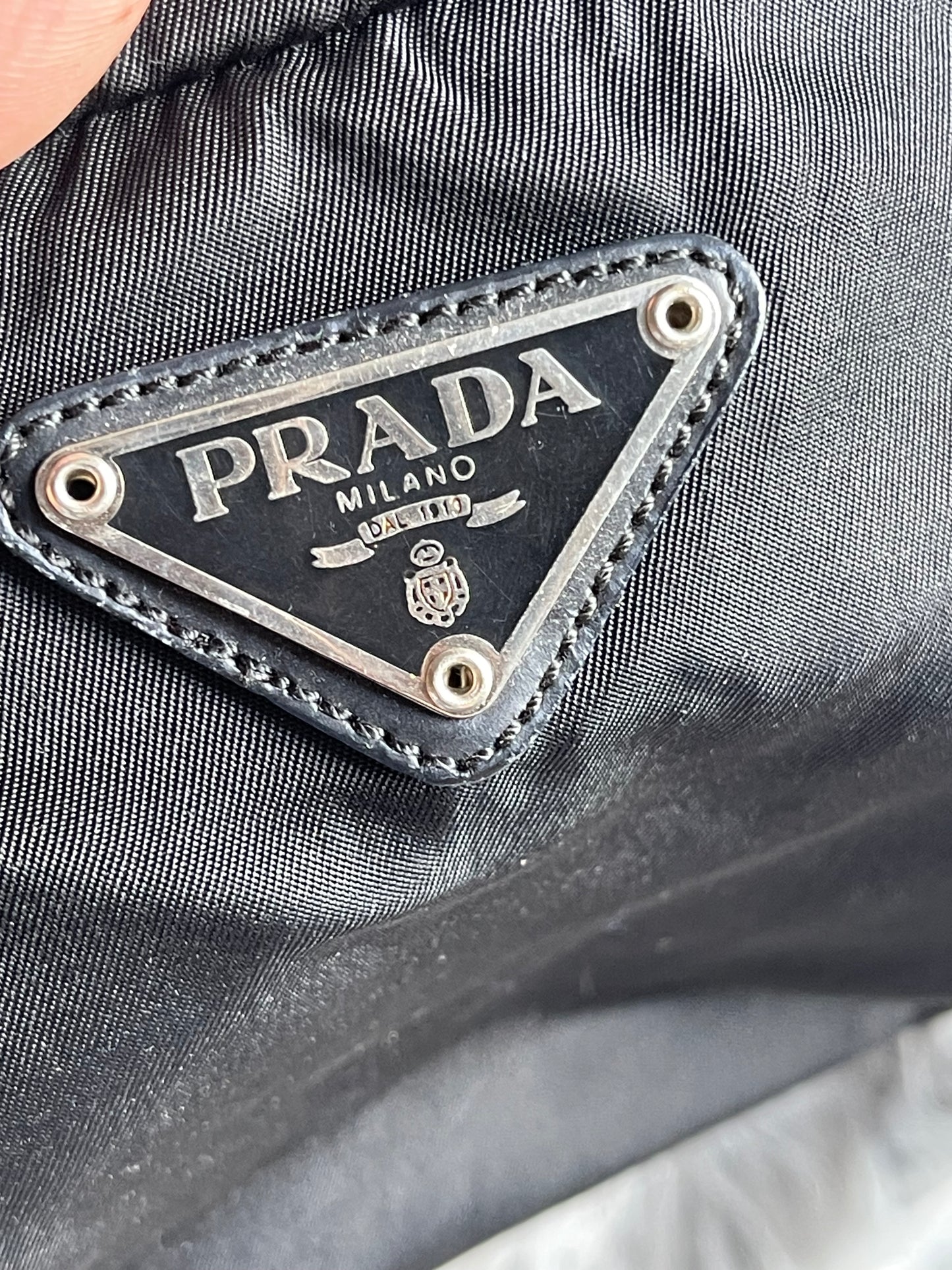 Authentic Prada nylon mini crossbody bag