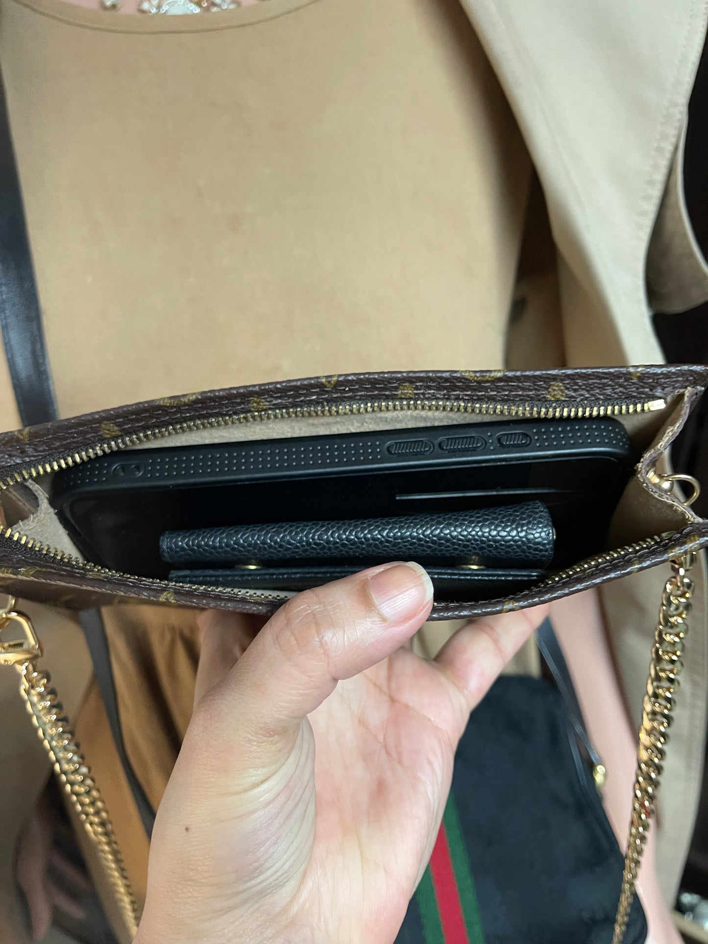 Authentic Louis Vuitton monogram wristlet pouch
