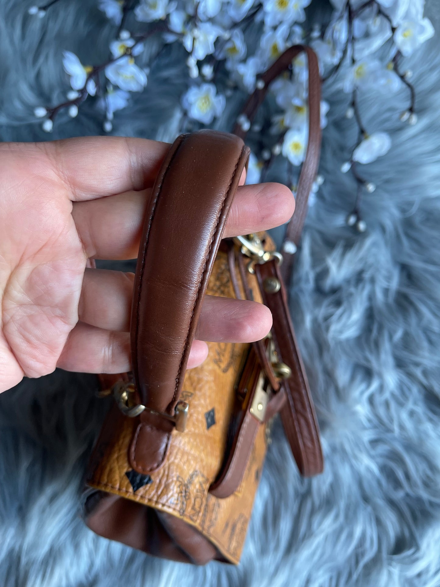 Authentic vintage MCM mini crossbody bad