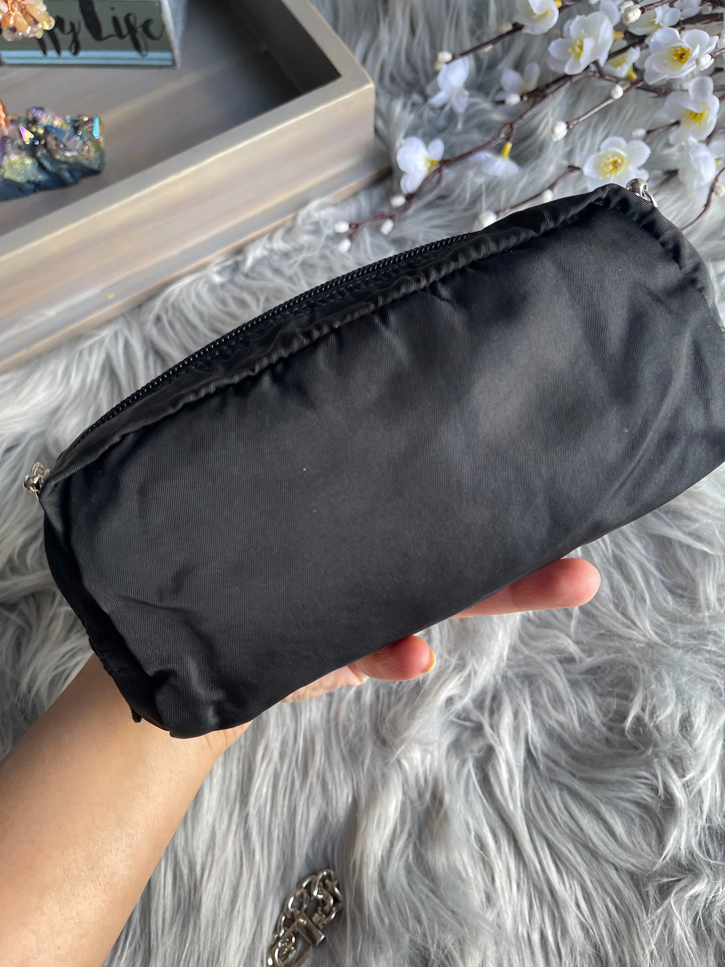 Authentic Prada nylon mini crossbody bag