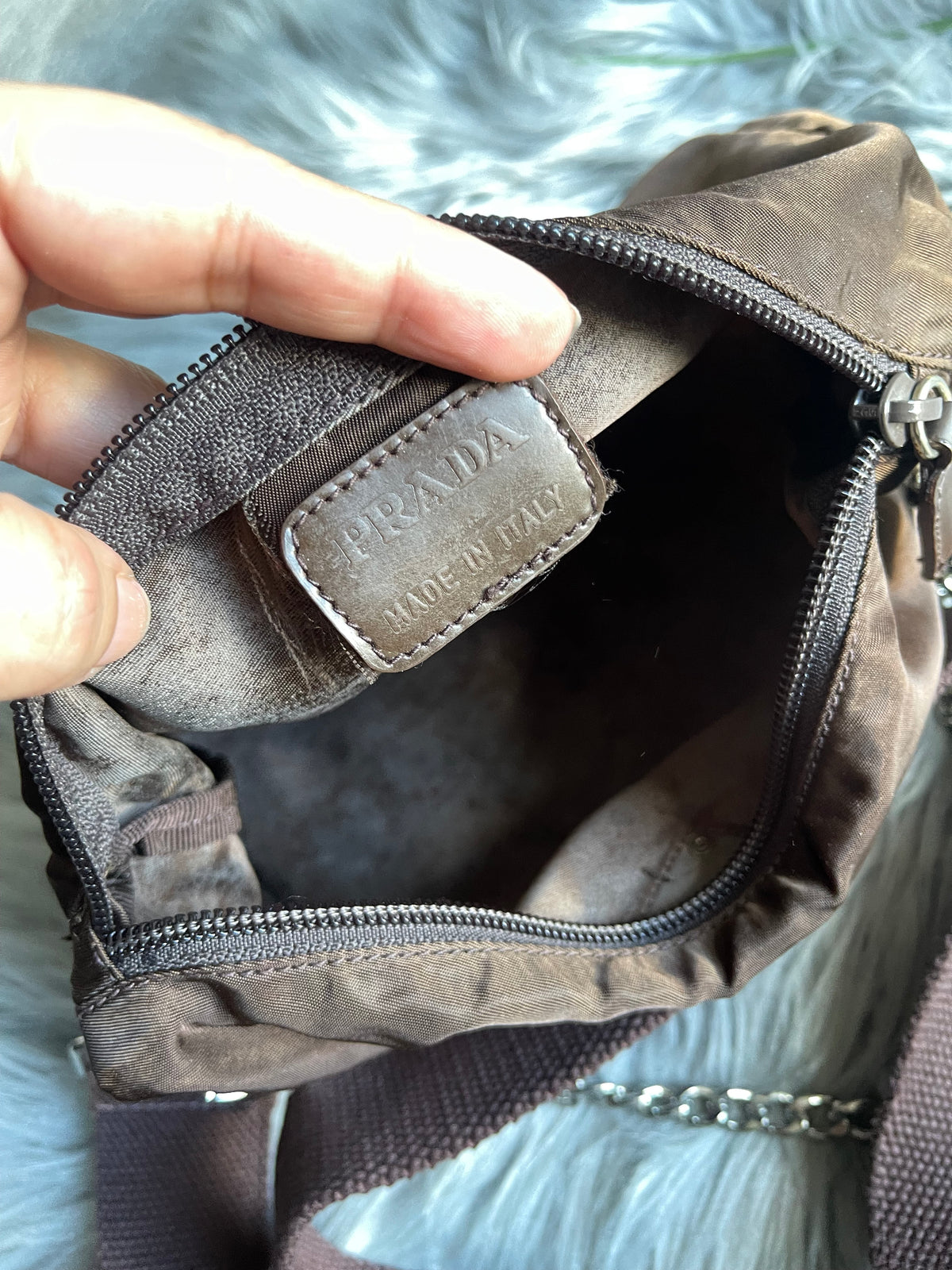 Authentic Prada accesory pouch crossbody