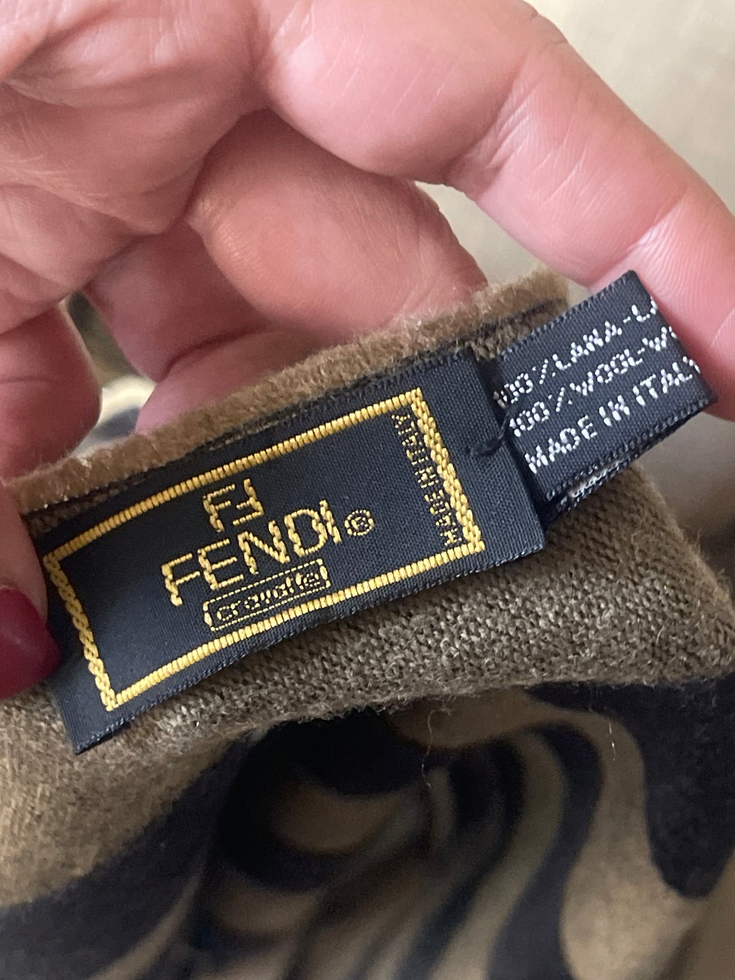 Authentic fendi vintage used scarf