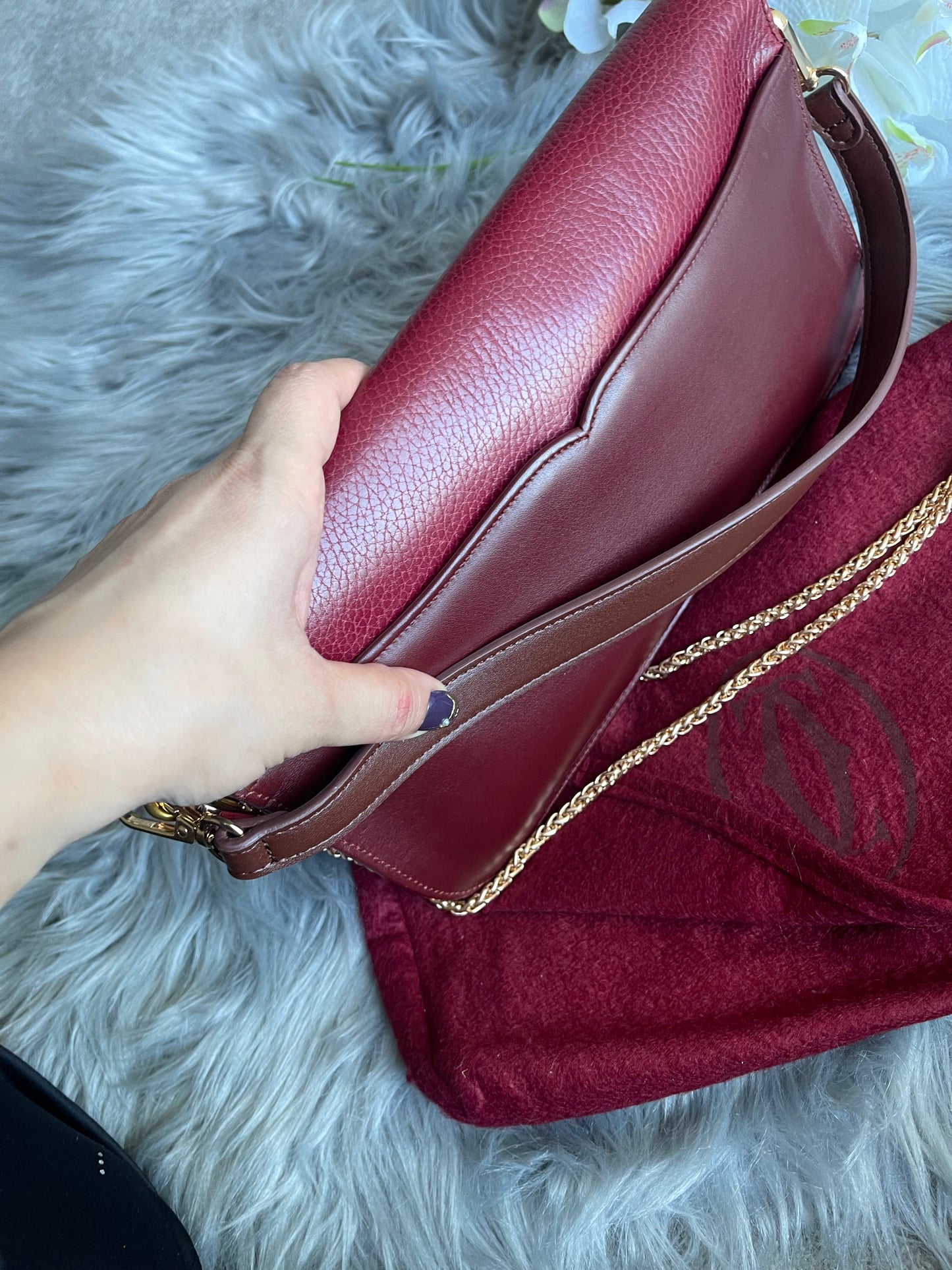 Authentic Cartier vintage shoulder bag
