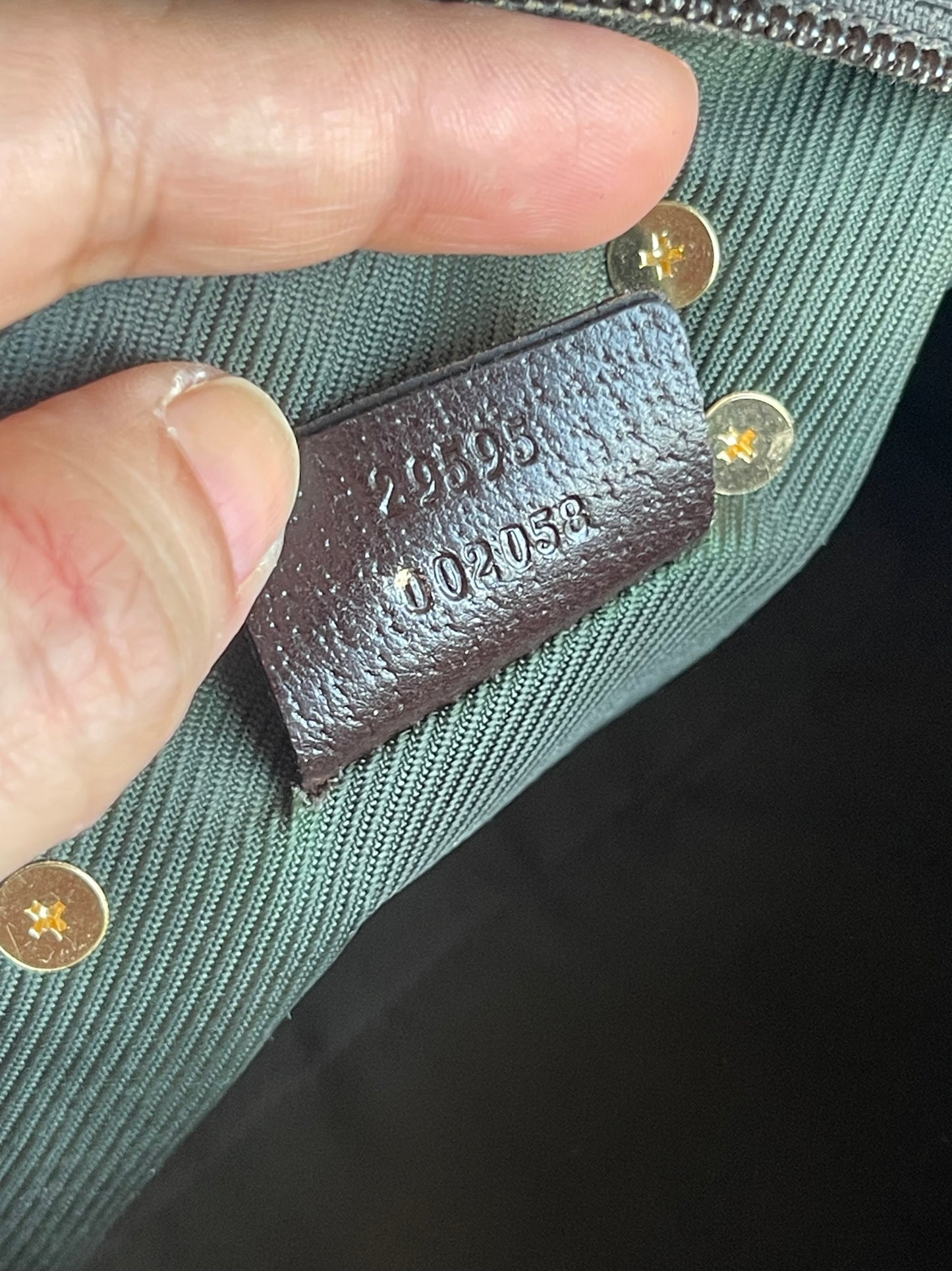 Authentic vintage upcycled Gucci accesory pouch bag