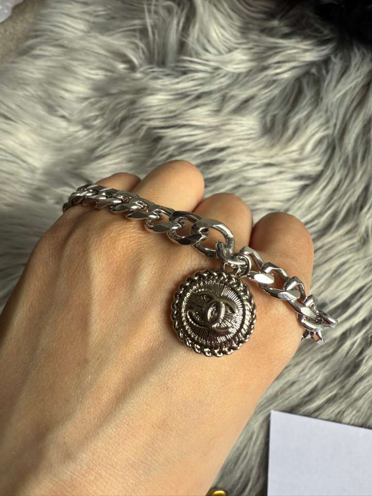 Upcycled vintage charm bracelet